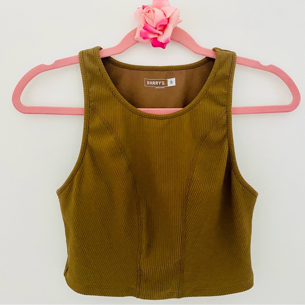 💕”BARRY’S” Ribbed Sports Crop Top SZ S